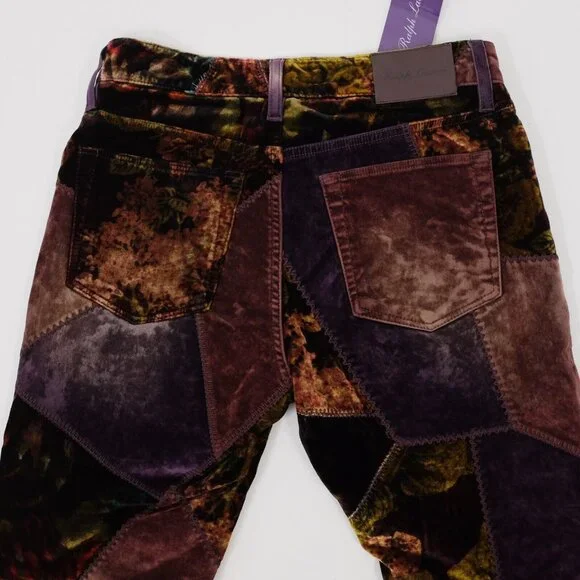 Ralph Lauren Purple Label 26 pants jeans patchwork velvet 50th anniversary 106